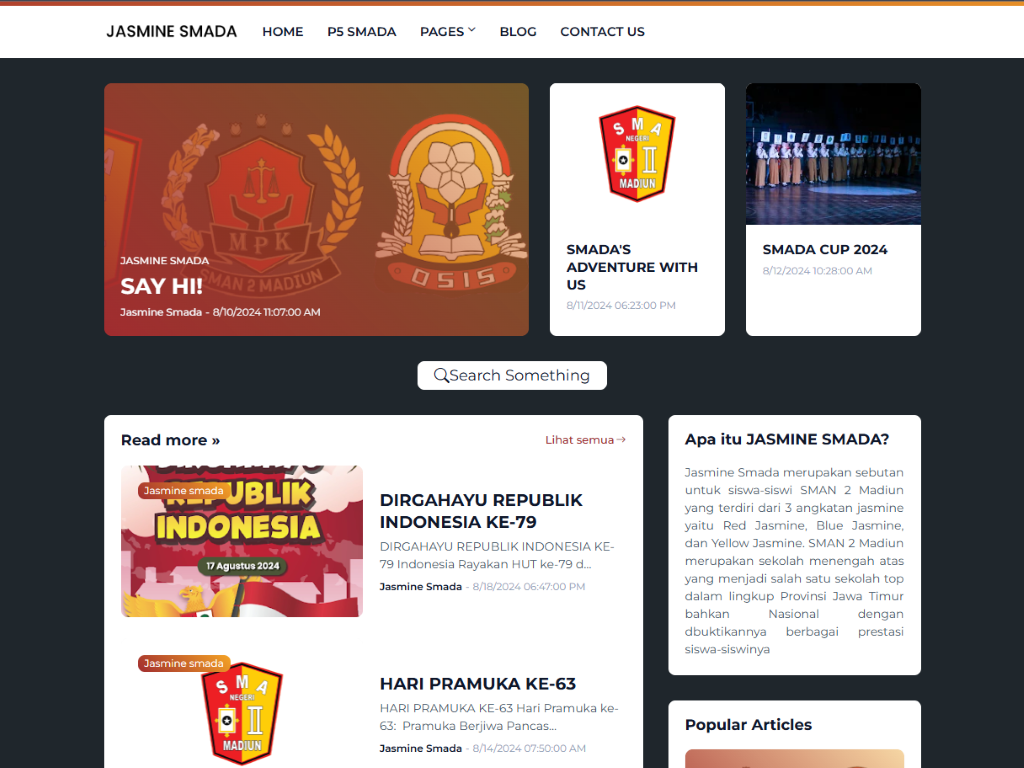 Jasmine Smada News Website
